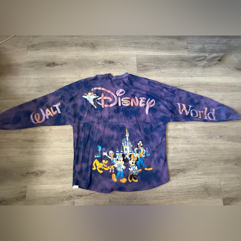 Walt Disney 50 anniversary spirt jersey Long Sleeve with Characters